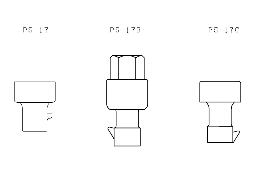 PS-17シリーズの寸法図